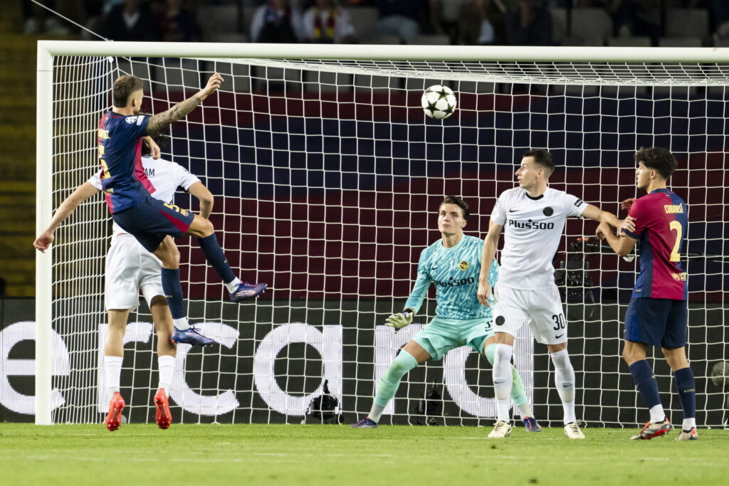 Inigo Martinez (L) scores the third goal